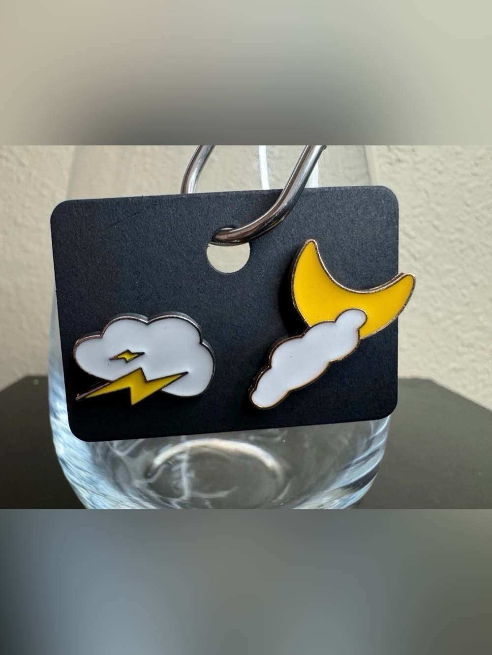 Enamel Pins Cloud Lightning Stormy Weather